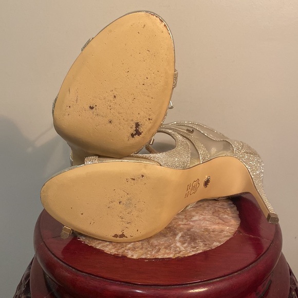 Nina gold sparkle heel 8.5 - Picture 7 of 7